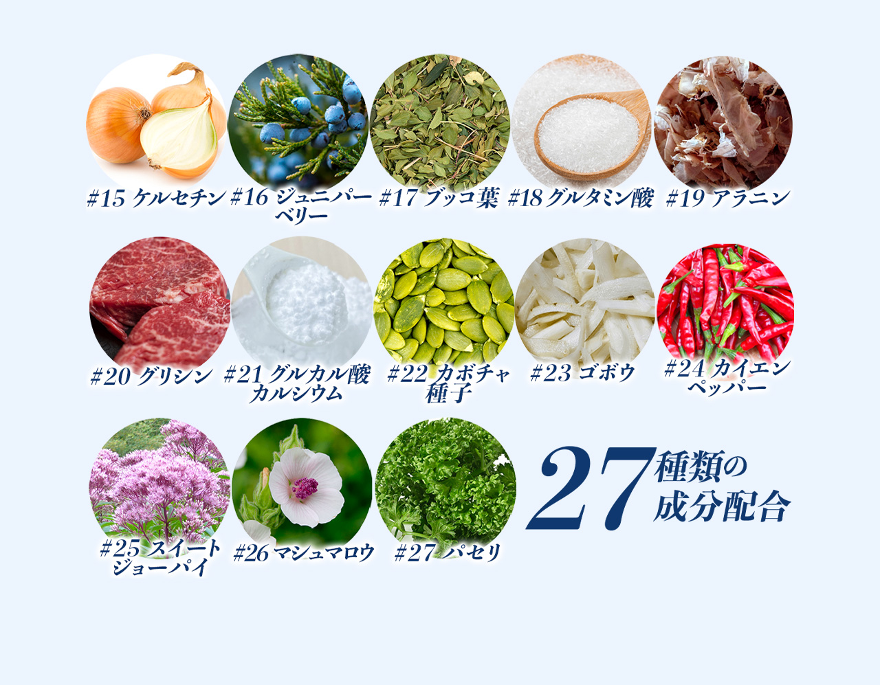27種類の成分配合